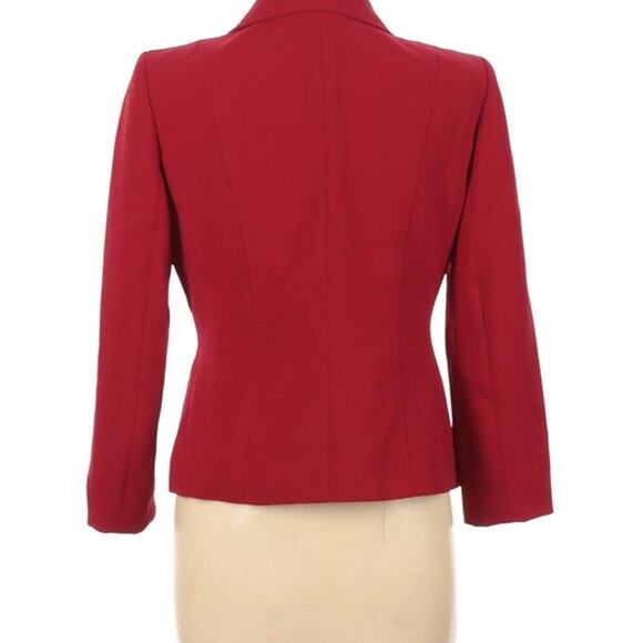 Evan-Picone 2 Piece Suit Blazer & Skirt Red Size 8P Work Career Professional - Picture 3 of 16